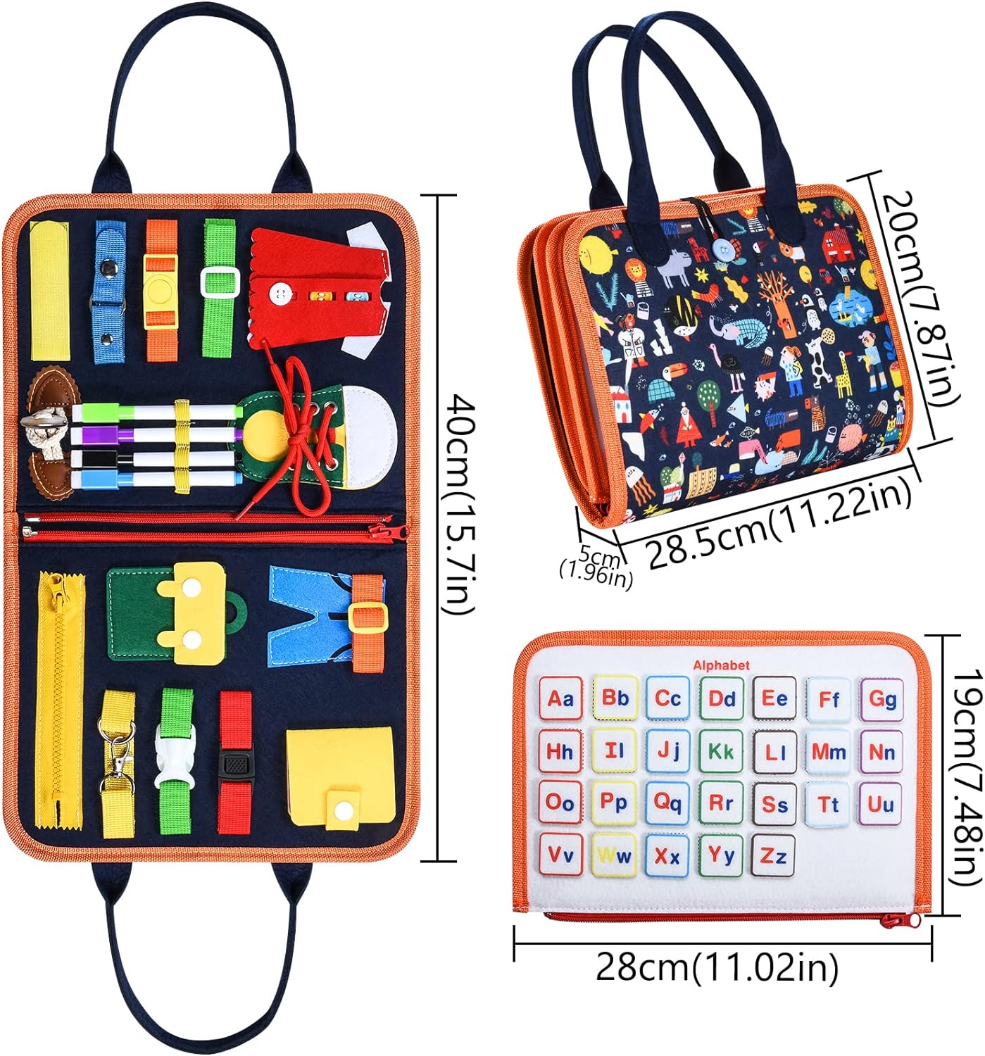 Smart Active Kids Busy Board - Animals