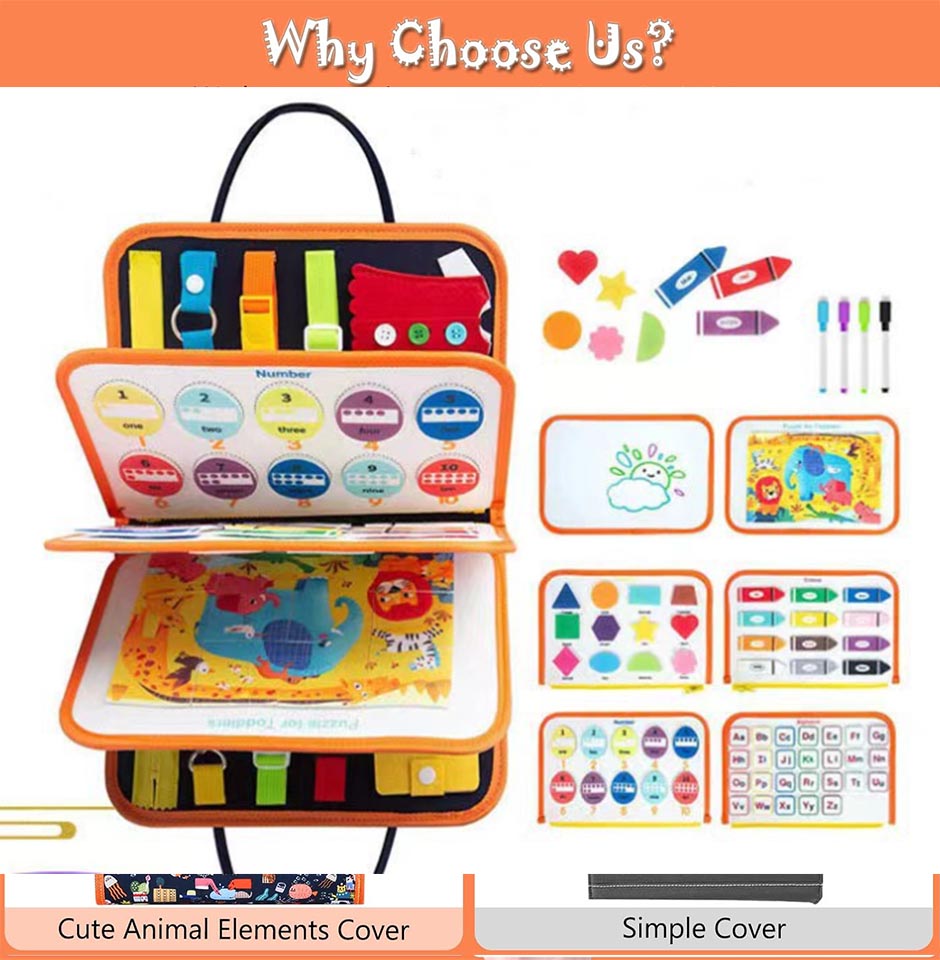 Smart Active Kids Busy Board - Animals