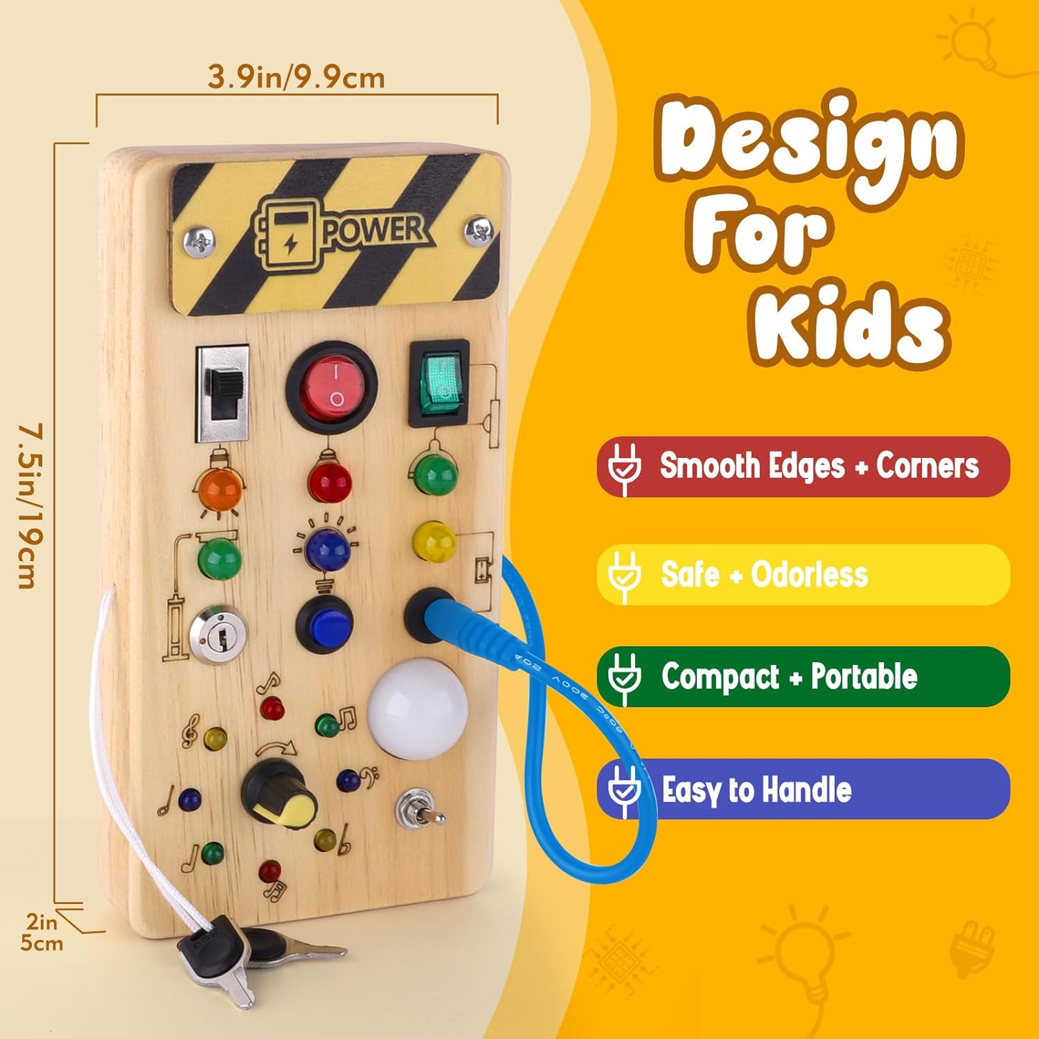 Montessori LED Busy Board