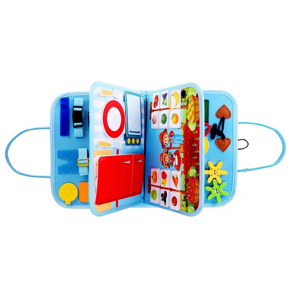 Smart Active Kids Busy Board - Volcano Dinosaurs