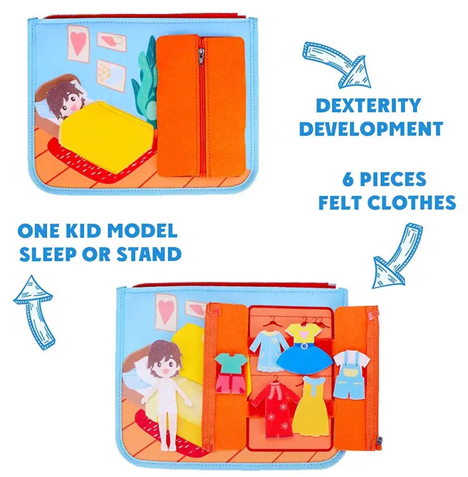 Smart Active Kids Busy Board - Volcano Dinosaurs