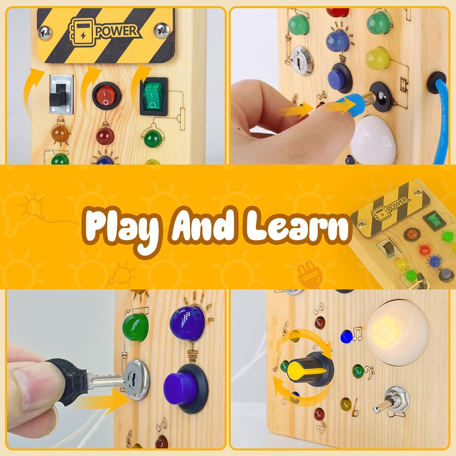 Montessori LED Busy Board